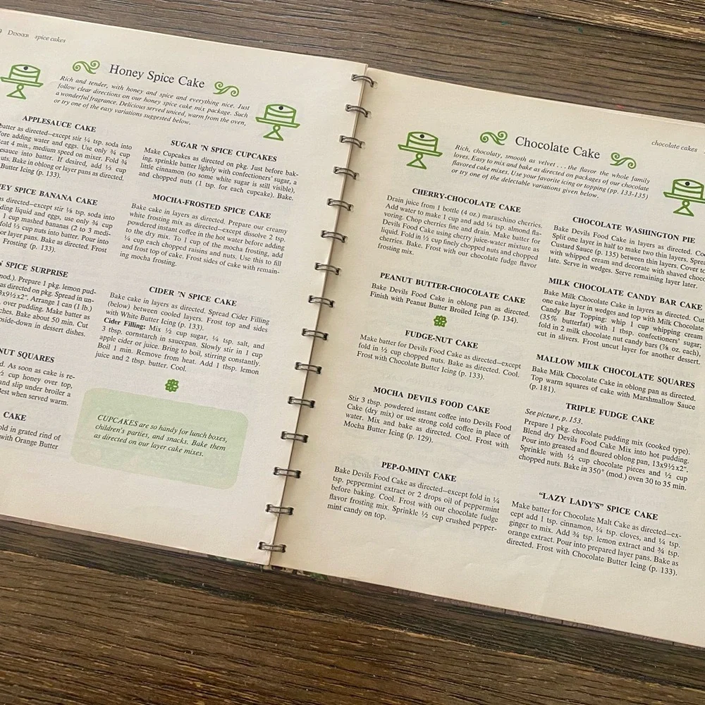 Vintage Betty Crocker Cookbook Bundle 2 Books Recipes Cooking Baking Collection